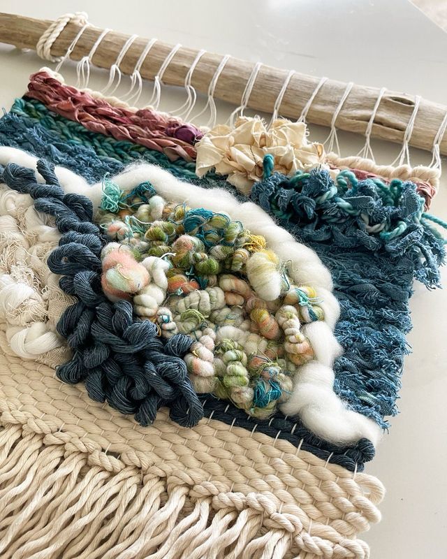 Kelp Garden - Deep Water · Woven Wall Hanging