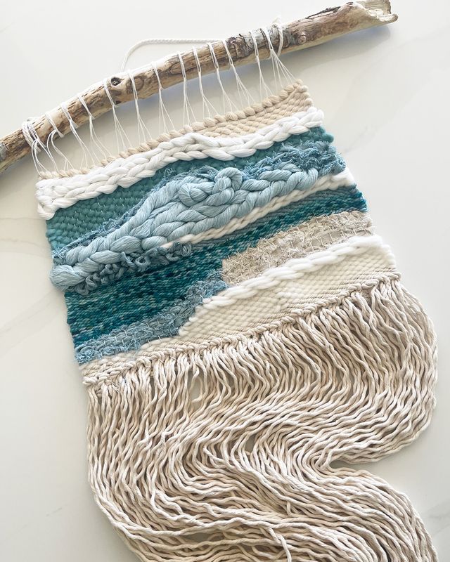 Blue Deeps — Woven Wall Hanging Blue Deeps — Woven Wall Hanging