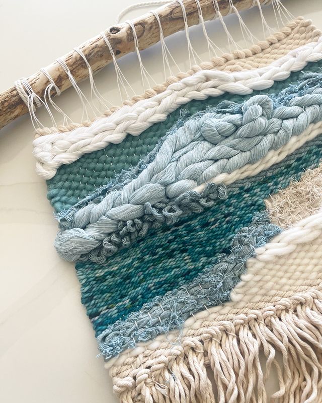 Blue Deeps — Woven Wall Hanging