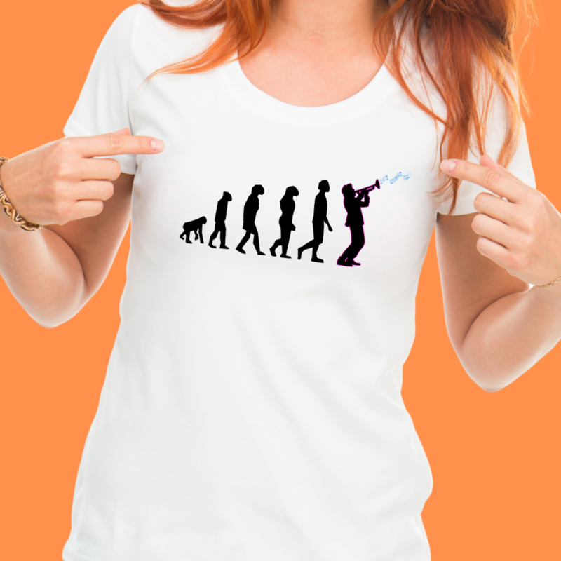 Jazz Evolution T-Shirt (Fitted Ladies)