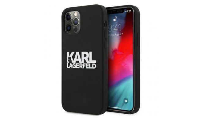 Karl Lagerfeld for iPhone 13 Mini 5,4&#39;&#39; KLHCP13SSLKLRBK Silicone Stack Logo black