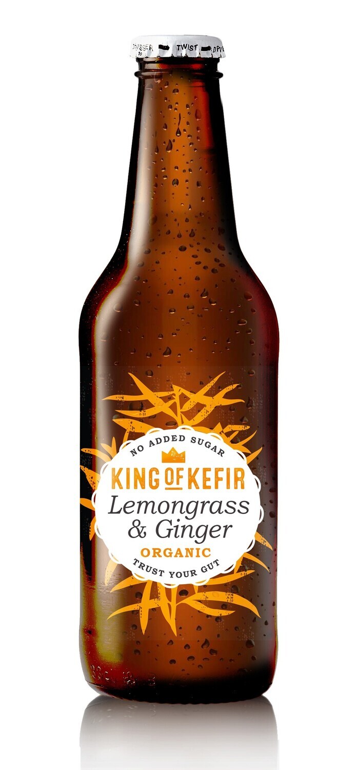 King of Kefir Lemongrass & Ginger, 12 x 330ml