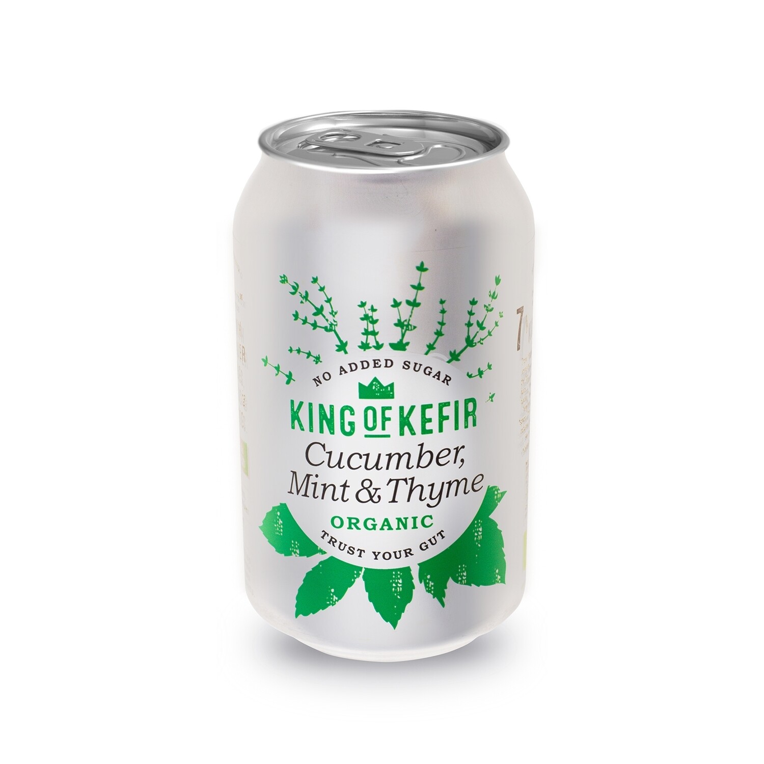 King of Kefir Organic Cucumber Mint & Thyme, 12 x 330ml cans