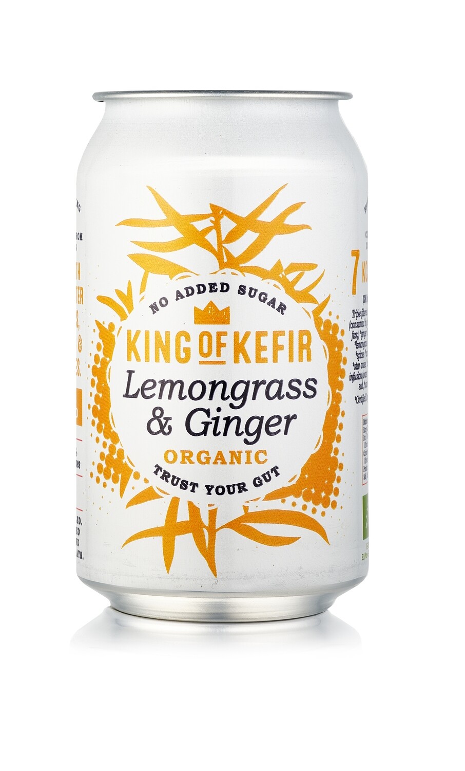 King of Kefir Organic Lemongrass & Ginger, 12 x 330ml cans