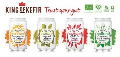 King of Kefir Sample pack with three flavours, 12 x 330ml cans