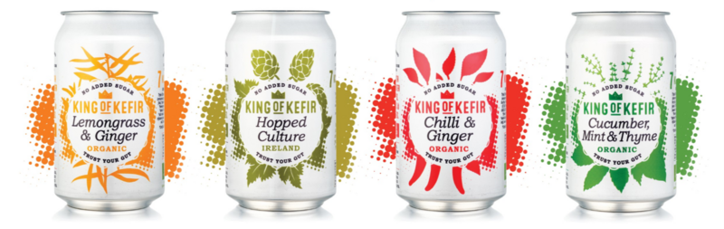King of Kefir Sample pack with three flavours, 12 x 330ml cans