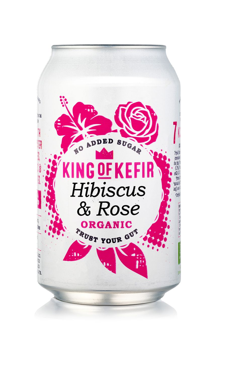 King of Kefir Organic Hibiscus & Rose 12 x 330ml cans