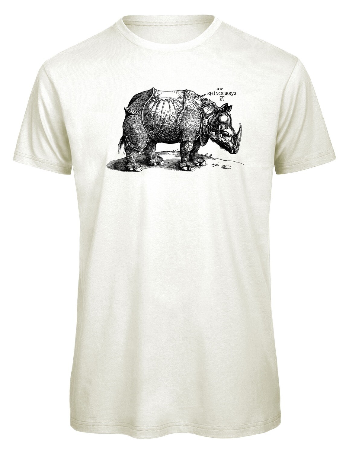 Bio T- Shirt Siebdruck, Unisex, Rhinocerus Dürer