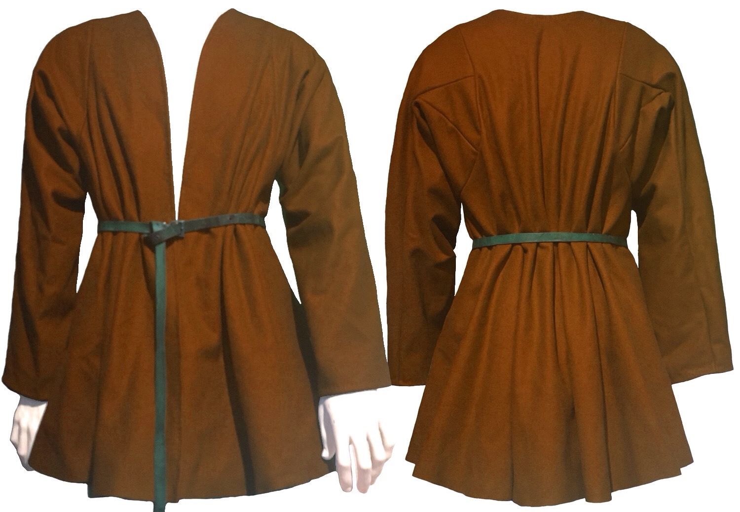 Mittelalterjacke - rostbraun