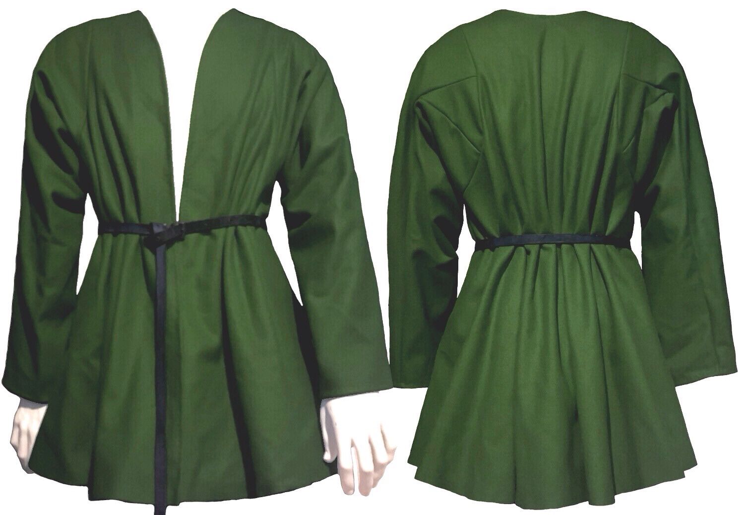 Mittelalterjacke - grasgrün