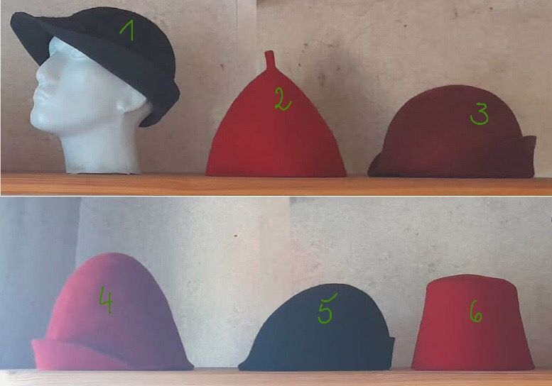 mittelalterliche Hüte \ Mützen aus Wollfilz