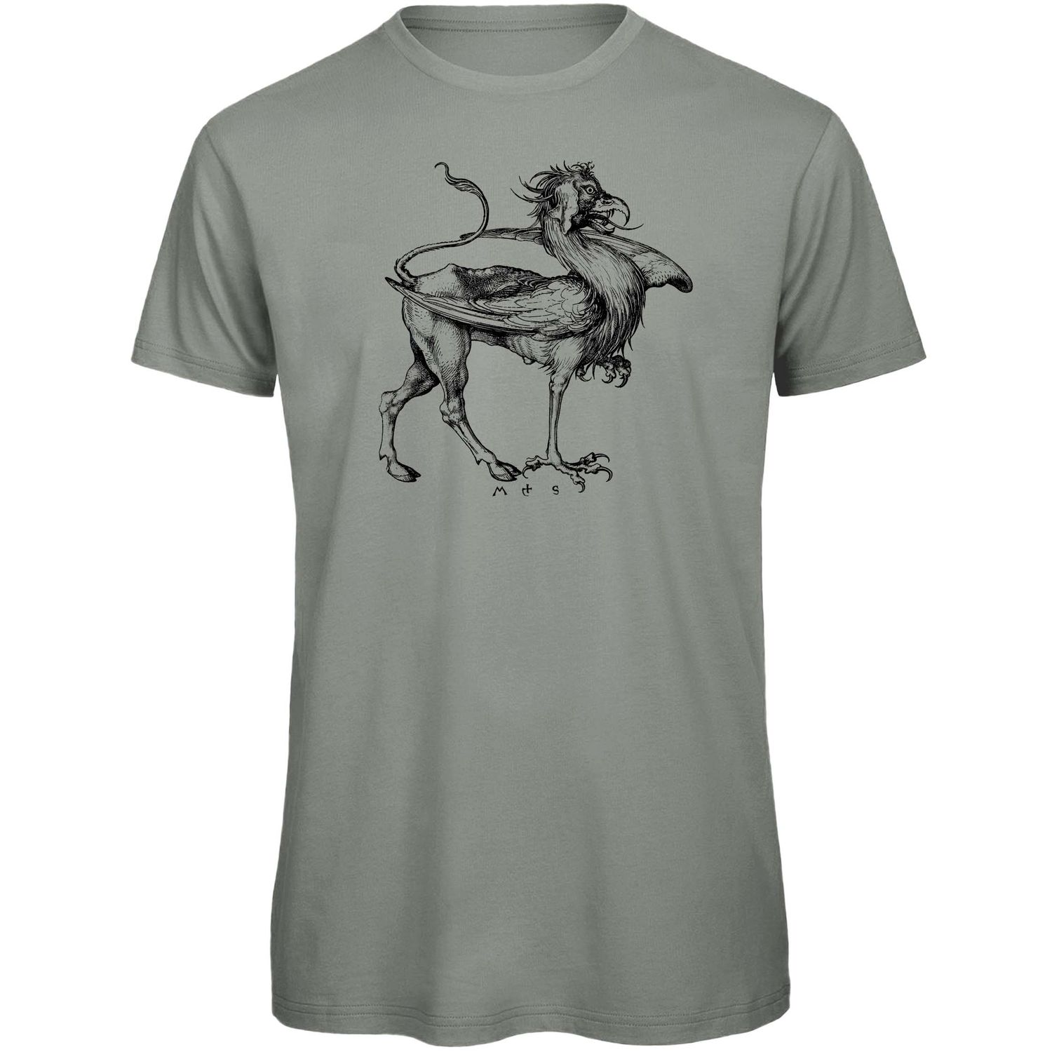 Bio T- Shirt Siebdruck, Unisex, Greif von Schongauer