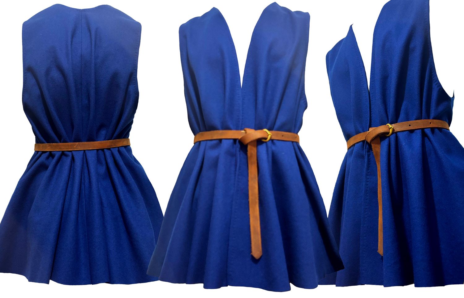 mittelalterliches Leibchen (ärmellose Jacke) - blau