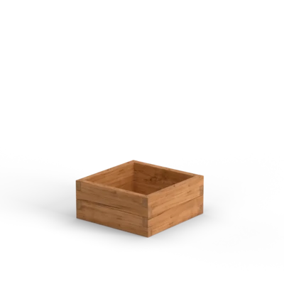 Quadratischer Holz-Pflanzkasten