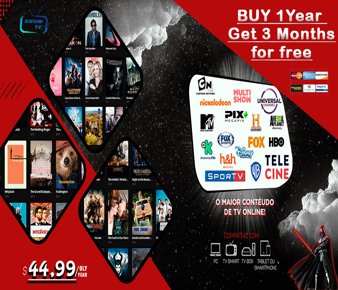 2 Year +3 Month for free, IP TV SUBSCRIPTI0N VOD WITHOUT ADULTS CHANNELS ALL Device