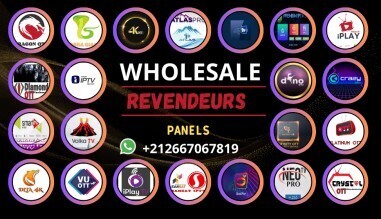 Vente en gros Panneaux IPTV
SMART + - NEOTV - VOLKA - SUPTV - ATLAS PRO - GOGO IPTV - DREAM TV - DREAM TV 4K - SANSAT IPTV - SANSAT PRO - KING PRO - PYTHON OTT - REVENGE OTT - CRYSTAL OTT - 4K OTT  ..