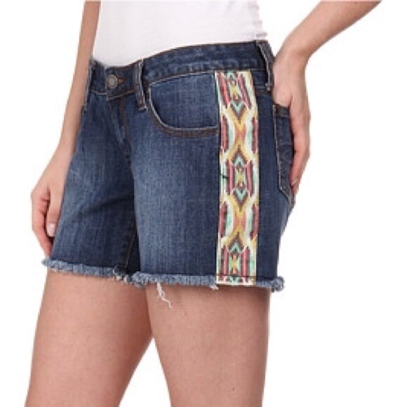 Stetson Aztec Boho Side-Print Shorts