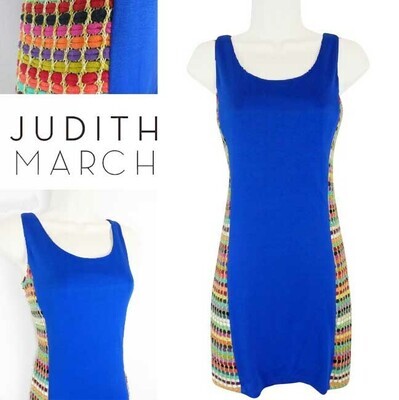 JUDITH MARCH COLORFUL SIDE KNIT MINI