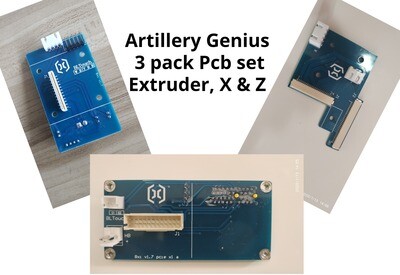 Evnovo Genius PCB SET. 3 pcb X,Z &amp; EXTRUDER
