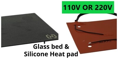 Glass bed, silicone heat pad &amp; frame parts