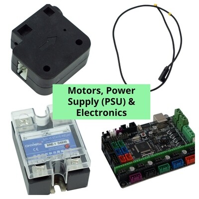 Motors, Power Supply (PSU) &amp; Electronics.