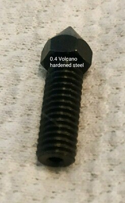Hardened steel volcano 0.4, 0.6 & 0.8 nozzles