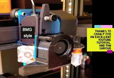 Clone BMG/V6 conversion kit. BMG style extruder &amp; V6 hotend complete. For X1 &amp; Genius. Instock 