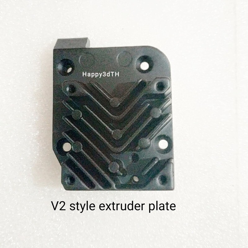 Original Titan alloy Extruder Backplate V2, Combined heat sink (Aero style) &amp; titanium heatbreak.  X1-X2 - Genius - GPro