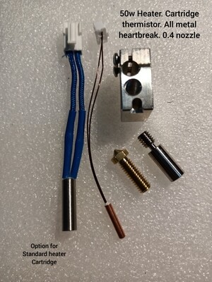 5 piece HOTEND set. P100 STYLE. All Metal 5 piece HOTEND set. P100 STYLE. All Metal