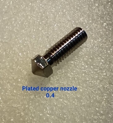 Plated copper nozzle 0.4