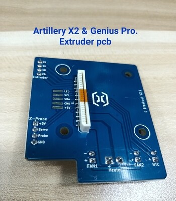 v2.2 Extruder PCB. Sidewinder X2 and Genius Pro