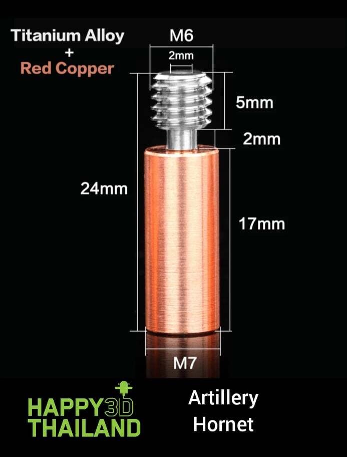 Hornet Bimetal titanium heatbreak