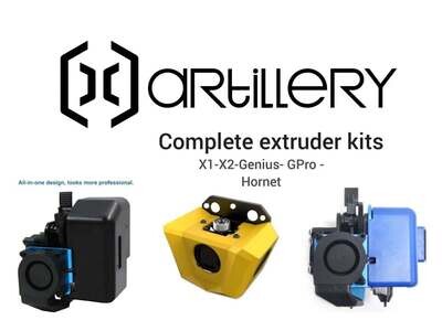 Artillery Complete Extruder/hotend kits. X1 - X2 - Genius - Gpro - Hornet