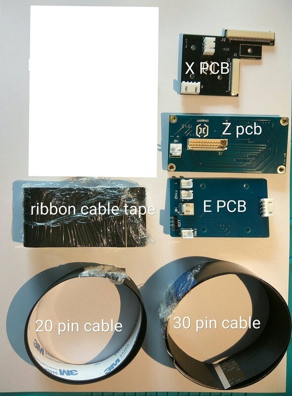 x1 Original 5 pce PCB &amp; ribbon cable set (3pcb&#39;s &amp; 2 ribbons)