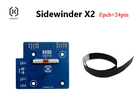 X2 Extruder Pcb &amp; Ribbon cable 24 pin