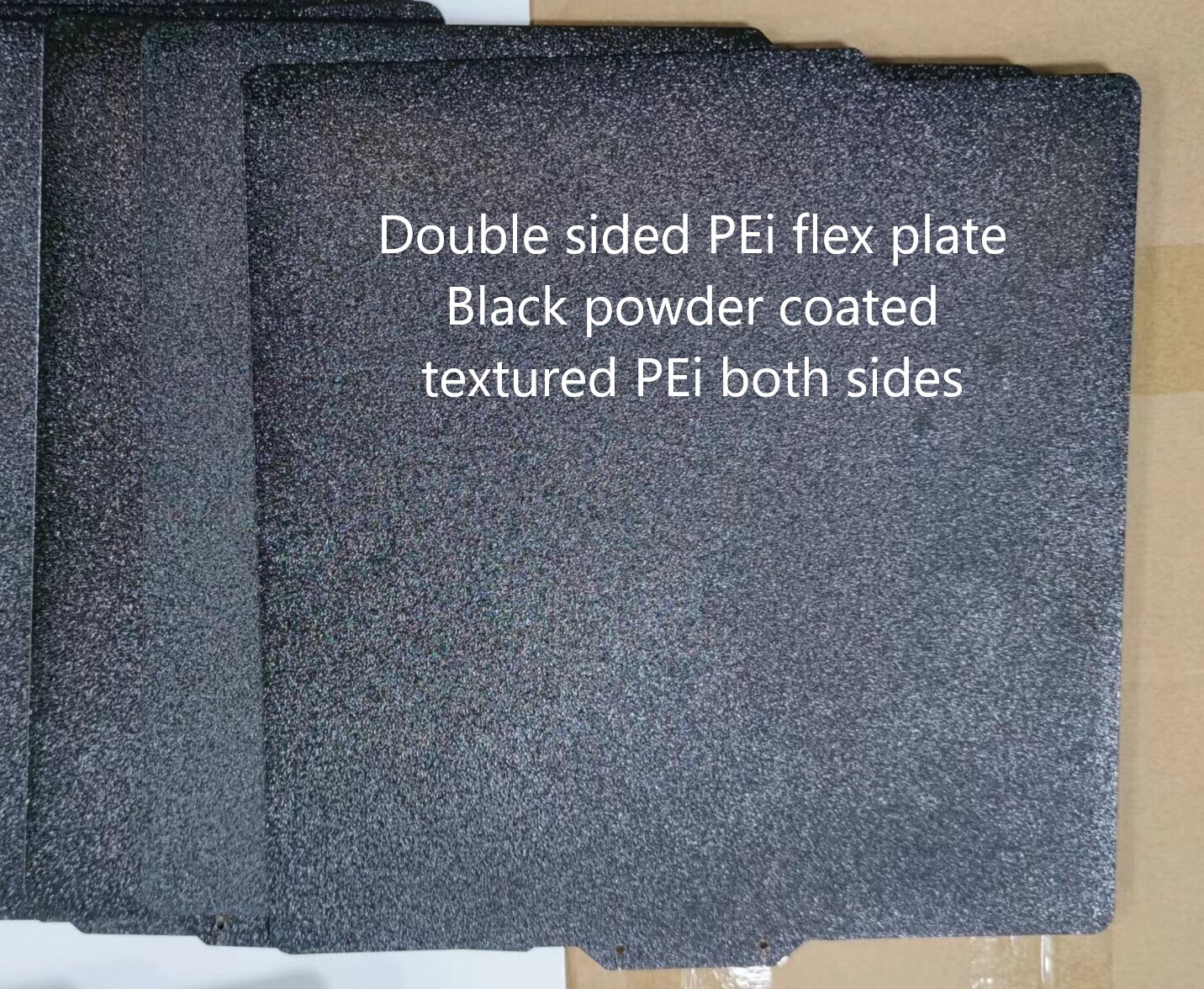 Bambu Labs X1. PEi Flex plate, DOUBLE sided, TEXTURED BLACK color.