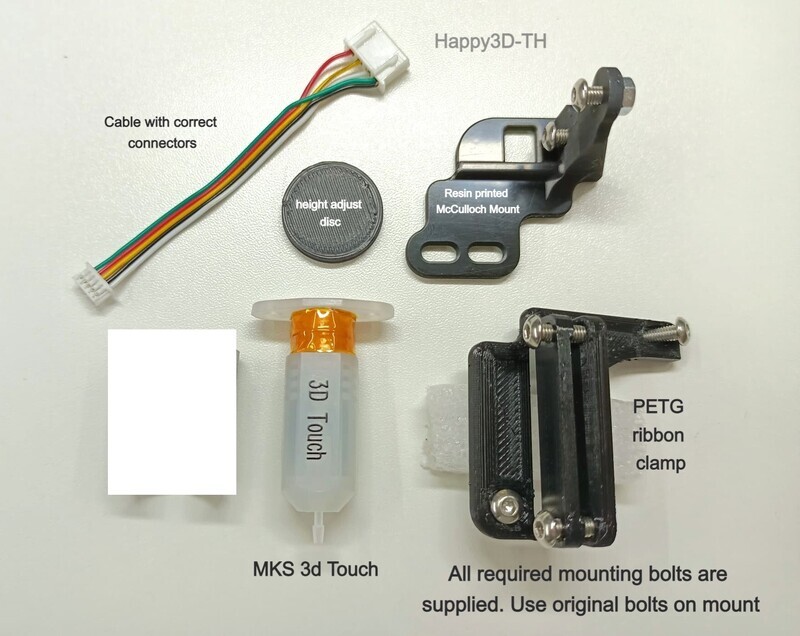 MKS 3D Touch upgrade kit for Artillery X2 / Genius Pro. Bolt on