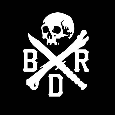 BRD SKULL STICKER