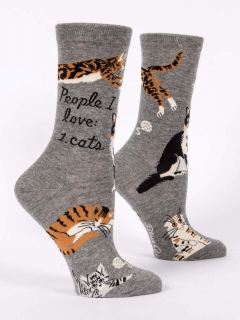 People I Love: Cats Crew Socks /512