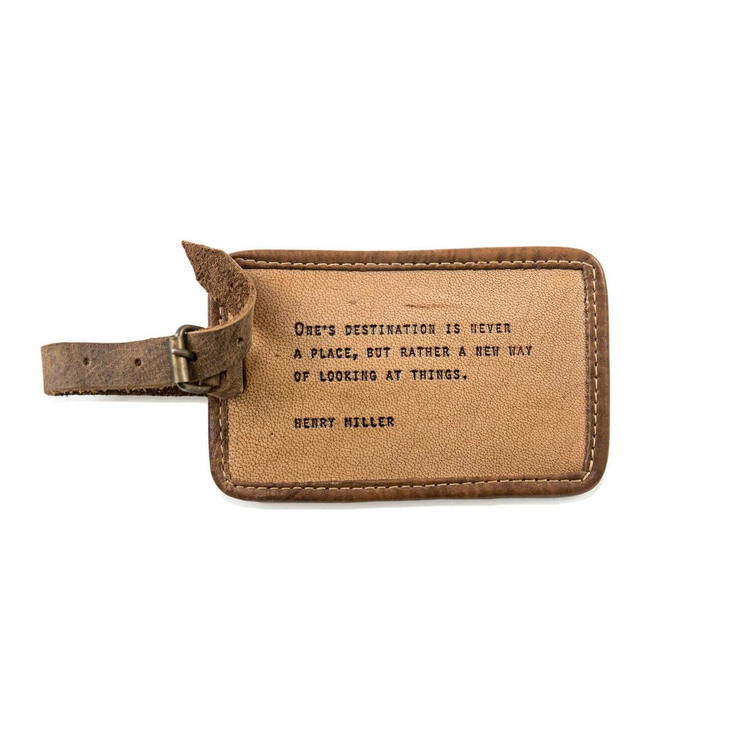 Henry Miller Leather Luggage Tags /LJ130