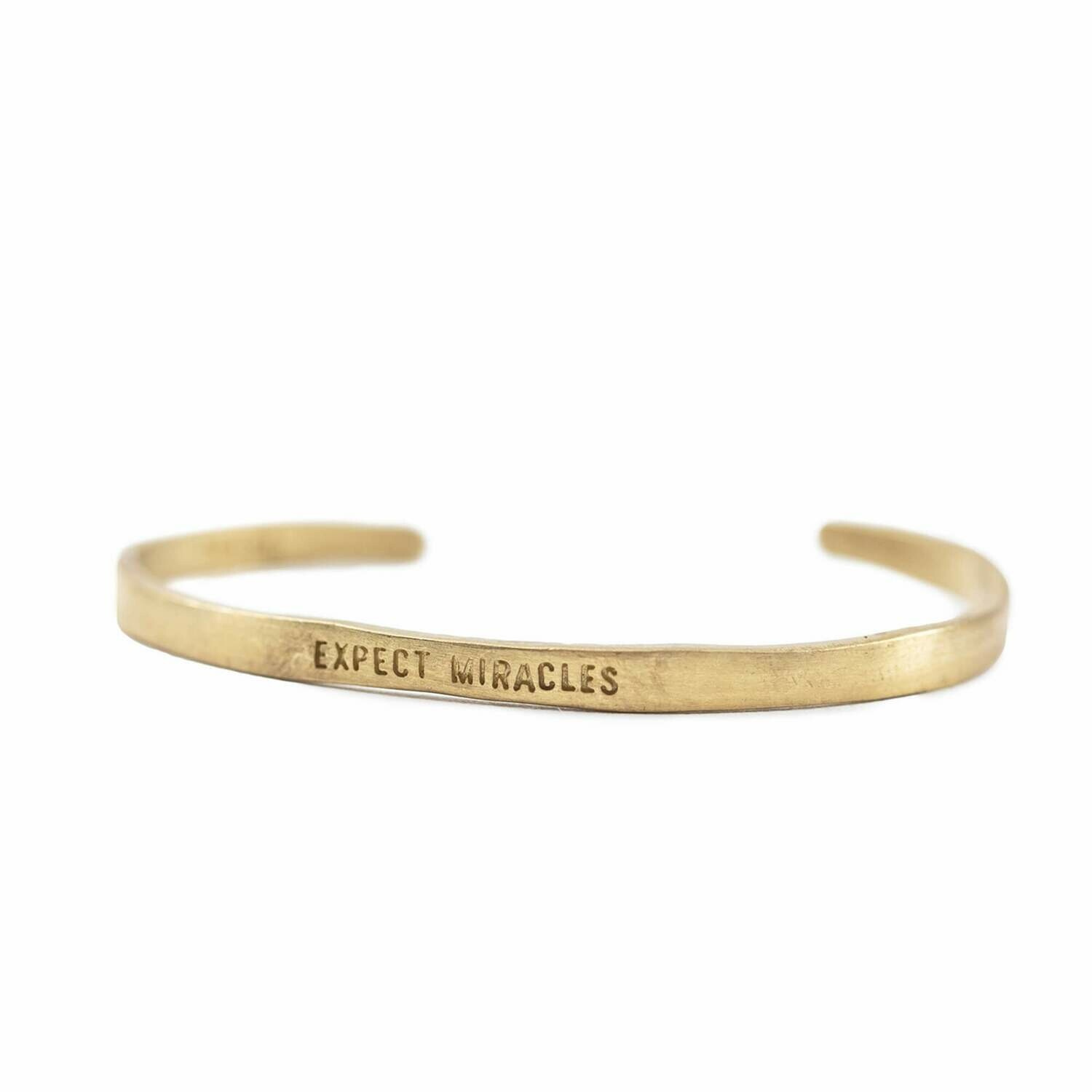 Brass Cuff Expect Miracles /SJ174