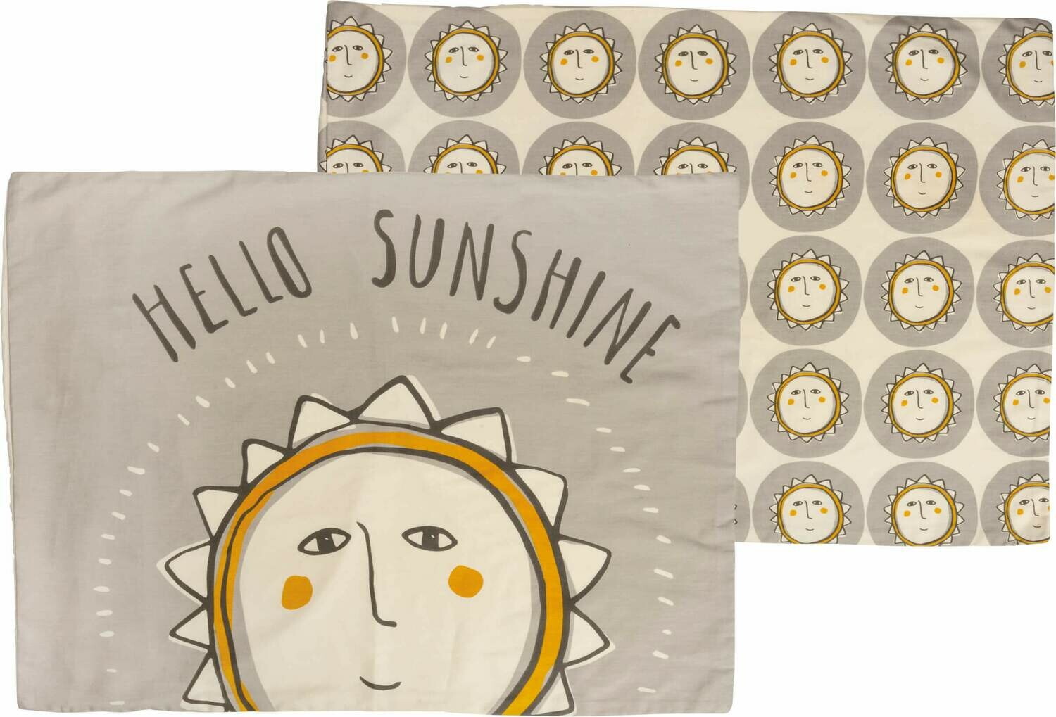 Hello Sunshine Cotton Sateen Pillowcase Set
