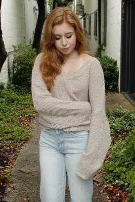Oatmeal Loose Fit Sweater