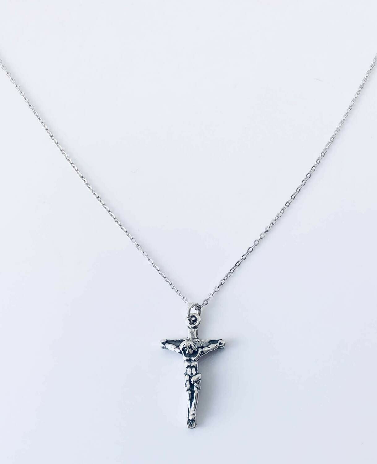 Sterling Silver Crucifix 16" Necklace /20313