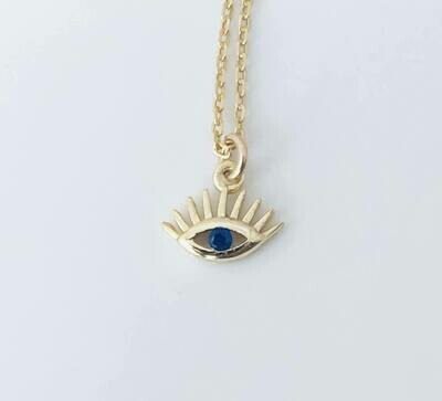 Sapphire Eye Necklace