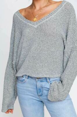Cement Loose Fit Sweater