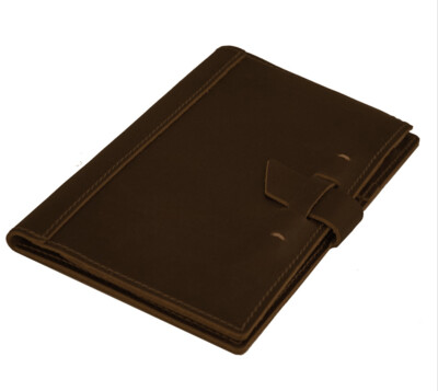 Rustico Leather Legal Pad 8" x 5" Size Portfolio-Burgandy