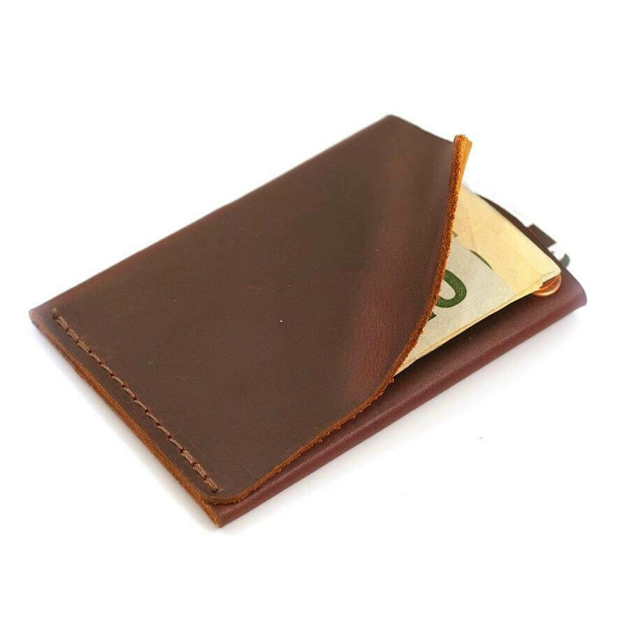 Rustico Commuter Leather Wallet-Burgandy