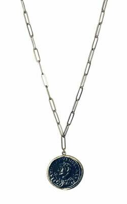 Antique Finish Coin Necklace /20414