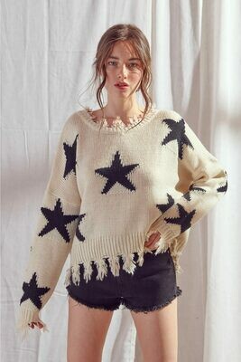 Oversized Star Sweater